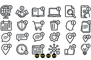 Info Icon Line Art Set, an Illustration by designvectx (Thumbnail 3 of 3)