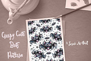 Creepy Cute Bats - Halloween Pattern, a Pattern Graphic by Shadowspark (Thumbnail 2 of 2)