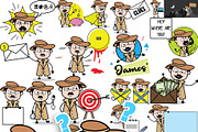 Detective ~ Cartoon Character Set, a Person Illustration by The Toon Company (Thumbnail 7 of 7)