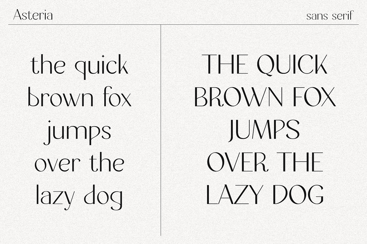 Asteria // A Modern Sans Serif Font, a Sans Serif Font by Megs Lang (Photo 6 of 14)
