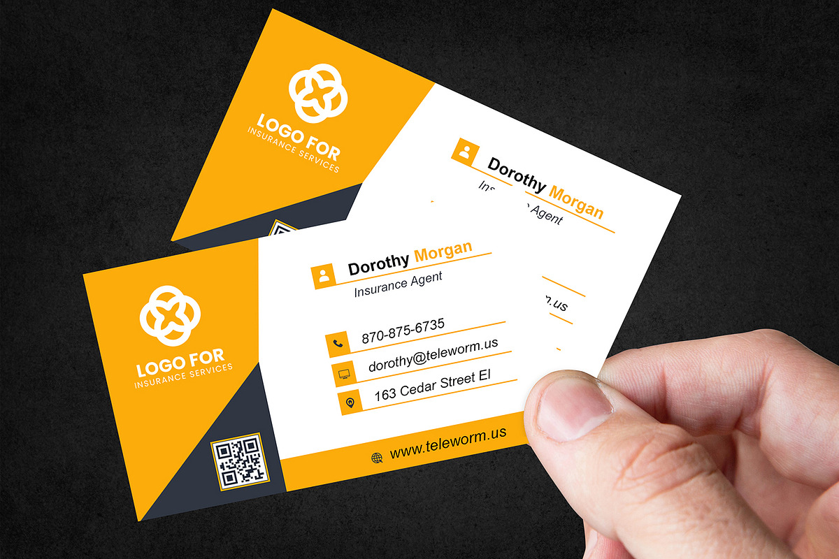 Minimalist Business Card PSD Template preview 3