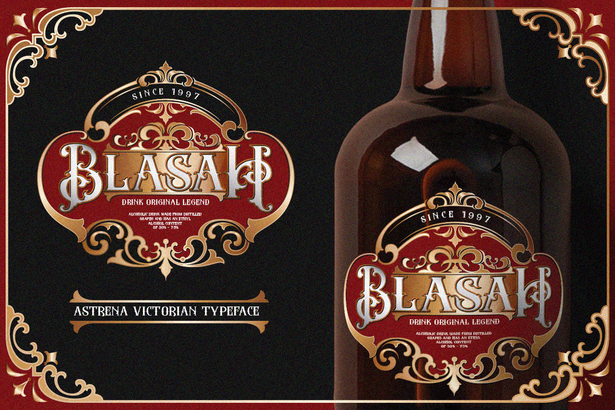Astrena | Display Typeface, a Blackletter Font by Pentagonistudio (Photo 5 of 15)