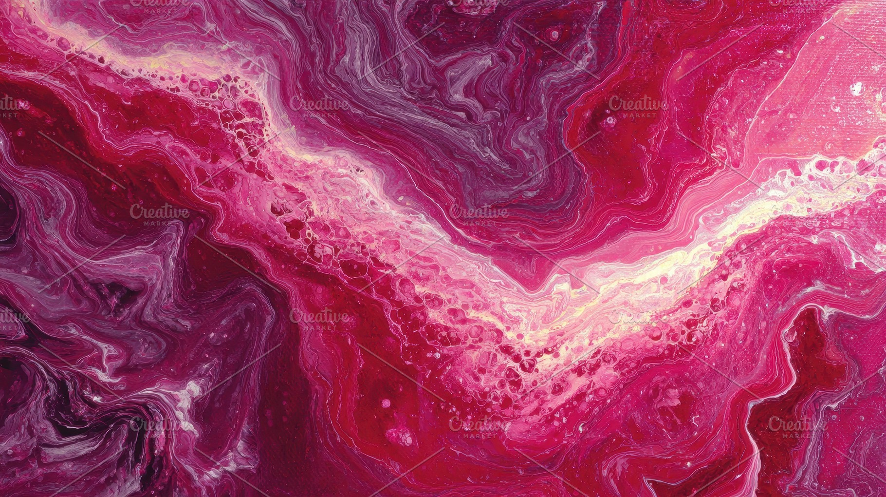 Colorful abstract painting with pink, a Photo by Pavel_design