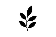 Botanical Leaf Silhouette Bundle, an Illustration by Creativeshirt (Thumbnail 17 of 51)