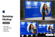 Backdrop Mockup, an Advertising Mockup by SLAB! Design (Thumbnail 1 of 7)