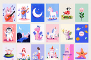 Girls-Nursery Wall Art-Whimsy Prints, a Background Graphic by Essentially Nomadic (Thumbnail 13 of 14)