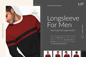 Men Longsleeve Mockups Set FREE DEMO
