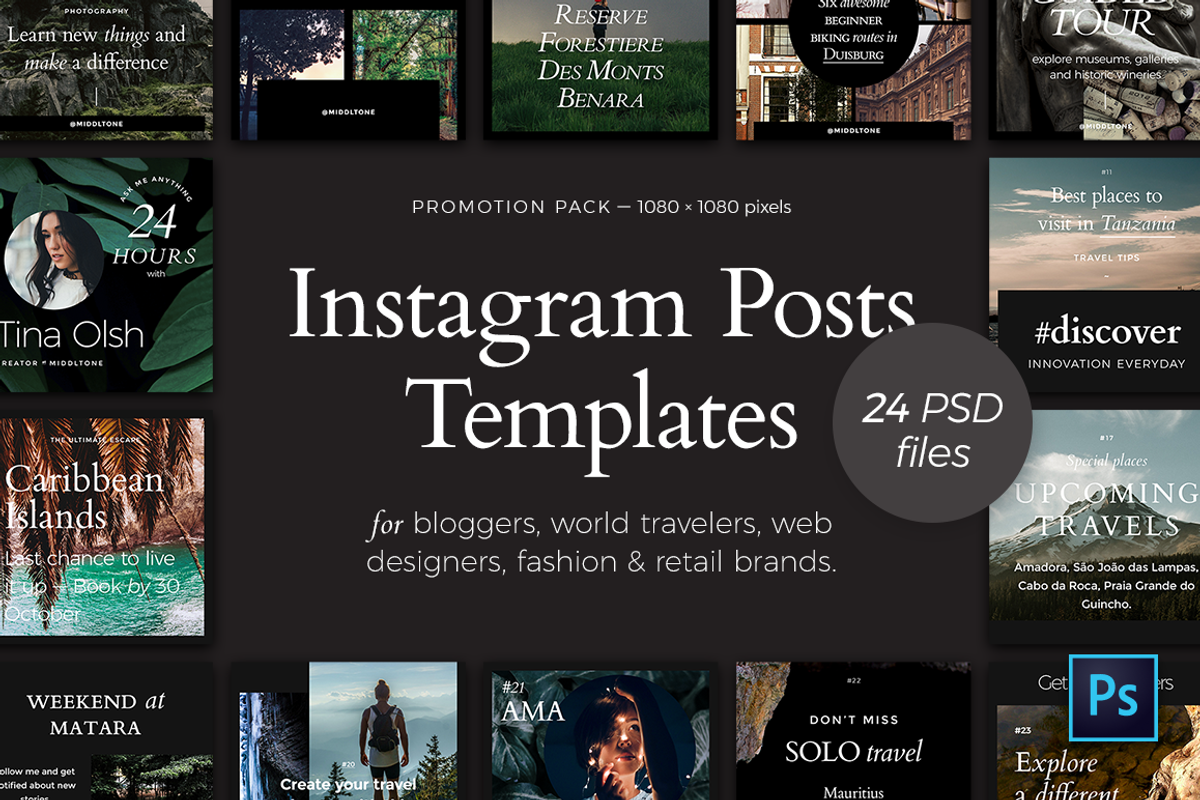 Instagram Posts — Promotion Pack, a Social Media Template by Middltone (Photo 1 of 5)