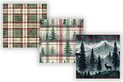 Elegant Plaid Winter Pattern Bundle, a Pattern Graphic by FloridPrintables (Thumbnail 3 of 9)
