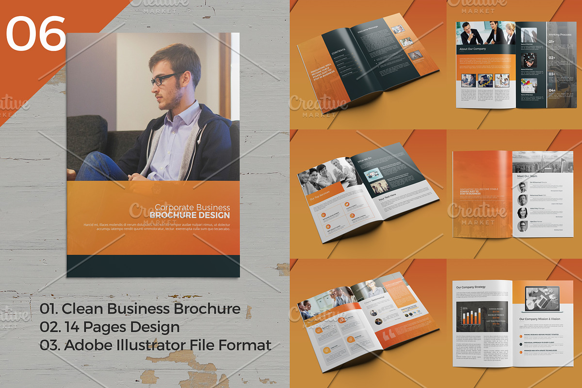 10 Multi-pages Brochure -Big Bundle, a Brochure Template by Cristal Pioneer (Photo 8 of 11)