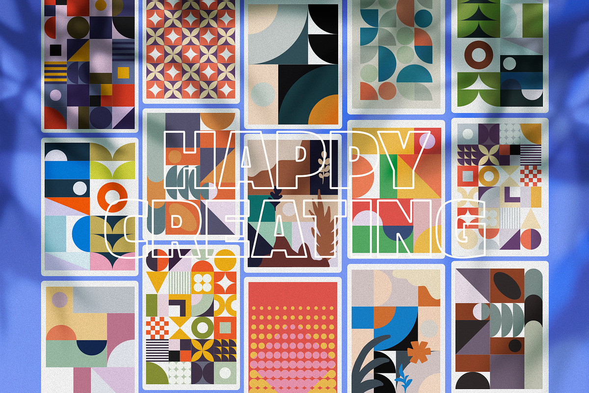 AVALON Retro Abstract Shapes ver 4, a Decorative Illustration by LEROY Design (Photo 10 of 10)
