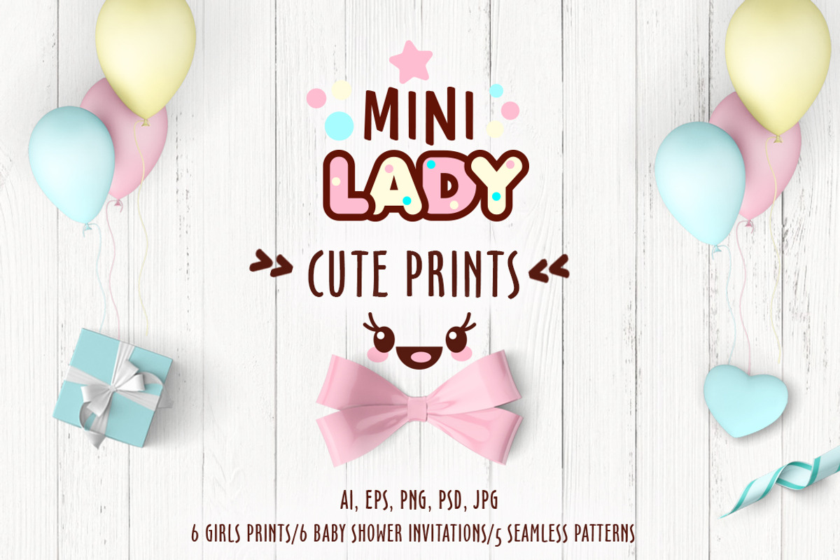 Cute vector prints for baby apparel, an Object Graphic by Kseniia Kuznetsova (Photo 1 of 5)