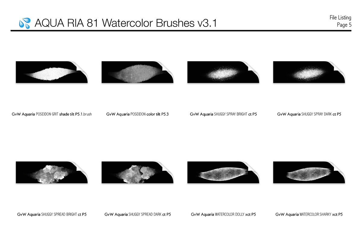 AQUA-RIA: 110+ Watercolor Brushes, a Brush Add-On by Georg's Procreate Brushes (Photo 6 of 6)