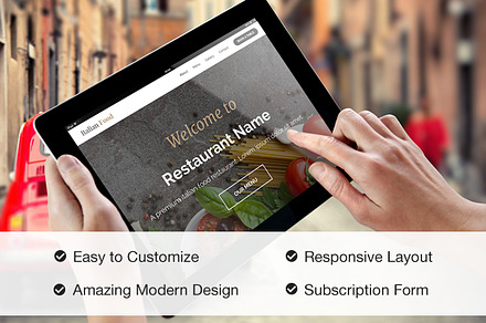 Responsive Restaurant Site Template