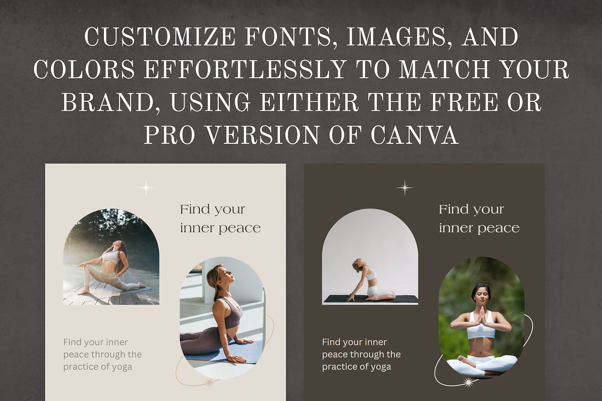 Yoga Minimal Instagram Canva, a Social Media Template by VeliusCreativeStudio (Photo 6 of 9)