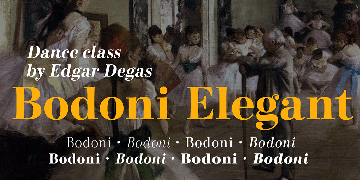 Bodoni Elegant, a Serif Font by Alan Meeks Collection (Photo 4 of 5)