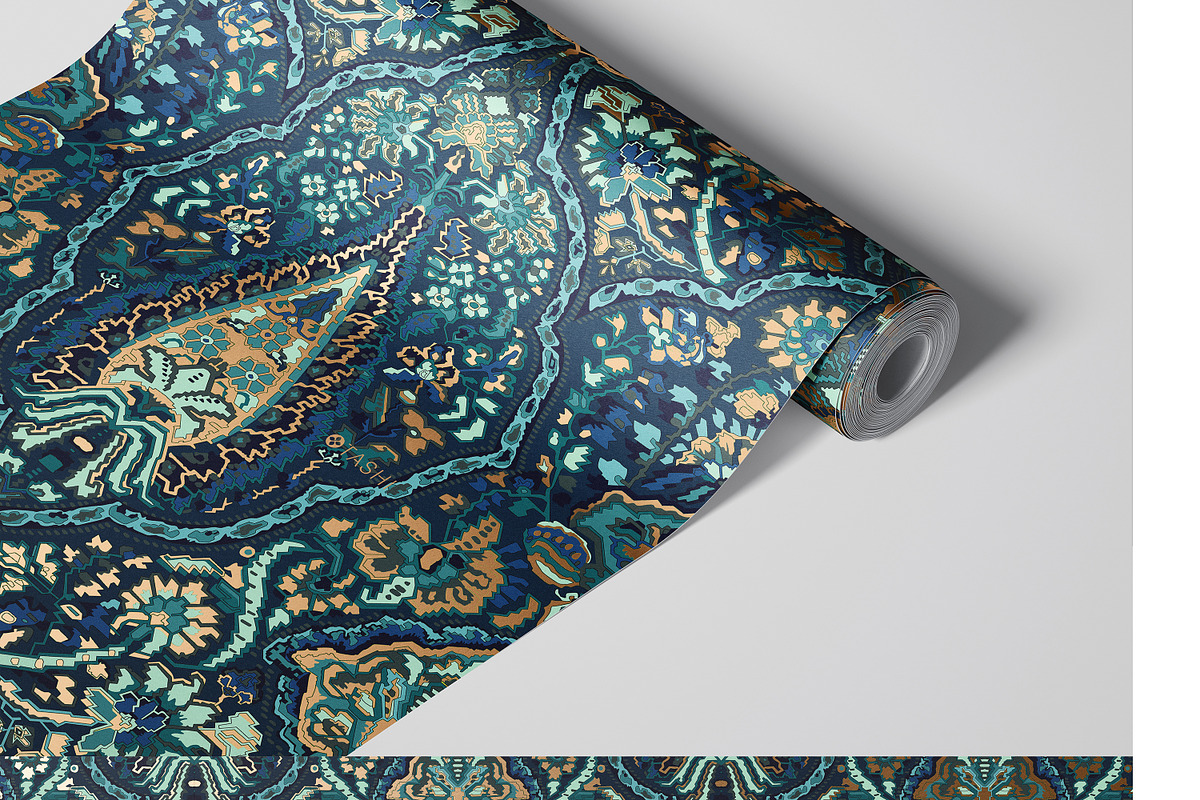 Paper Wallpaper Mockup Bundle, a Merchandise Mockup by creatsy5 (Photo 11 of 21)