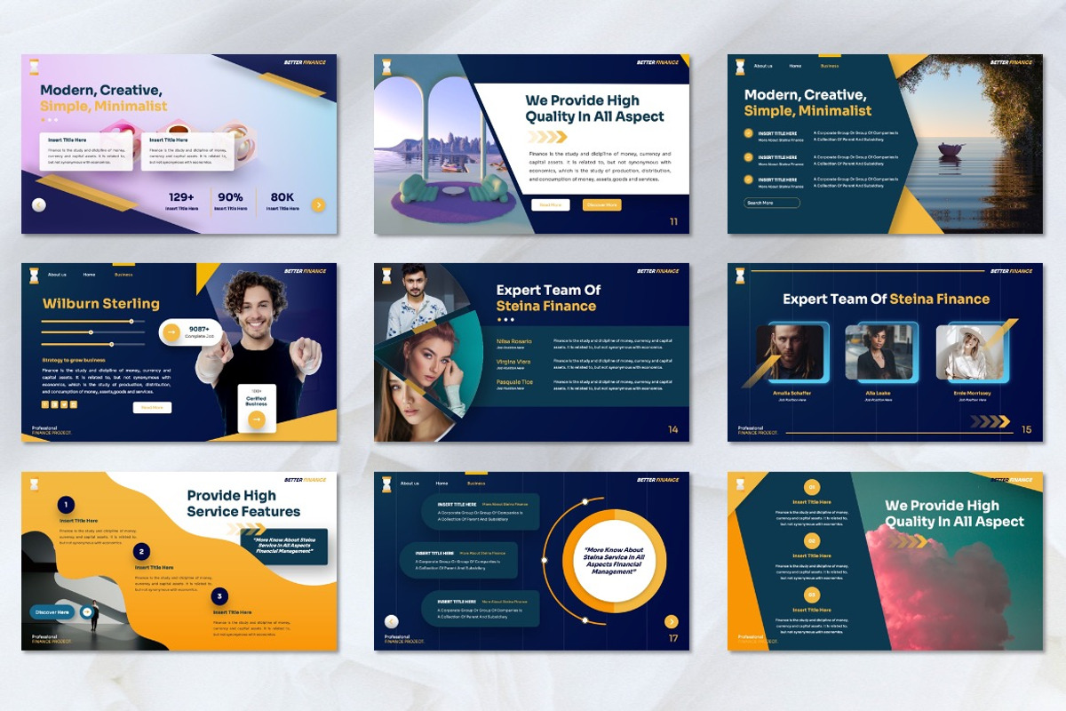 Steina - Finance Powerpoint, a Presentation Template by Dhabee (Photo 4 of 8)