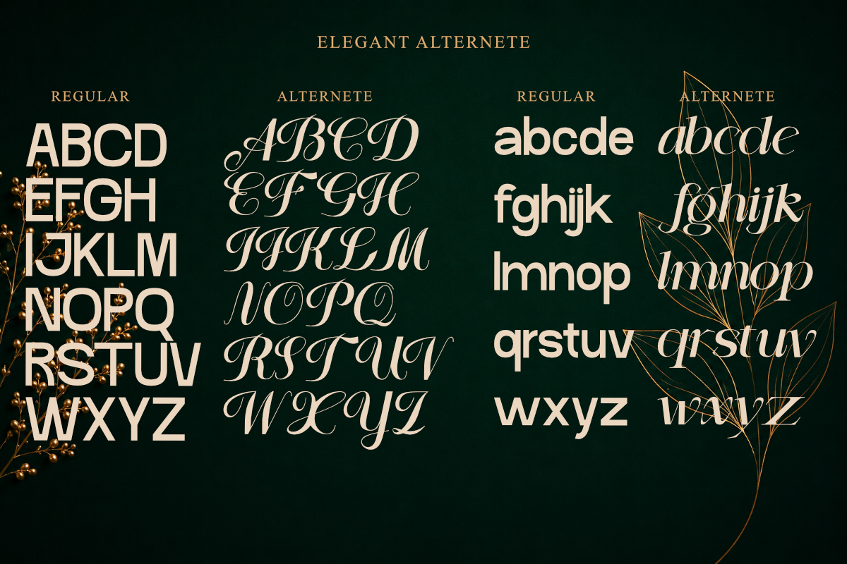 Rosvelle Luxury Hybrid Sans, a Sans Serif Font by Muksal Creative (Photo 4 of 9)