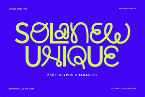 Solanew - Sans Handwritten Ligature, a Handwritten Font by Inviline.co