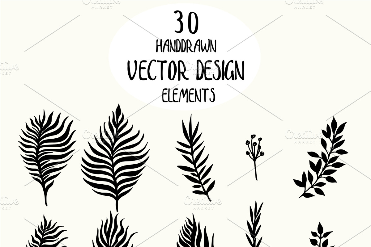 Vector leaves collection, an Illustration by Seamless and more stuff (Photo 2 of 2)
