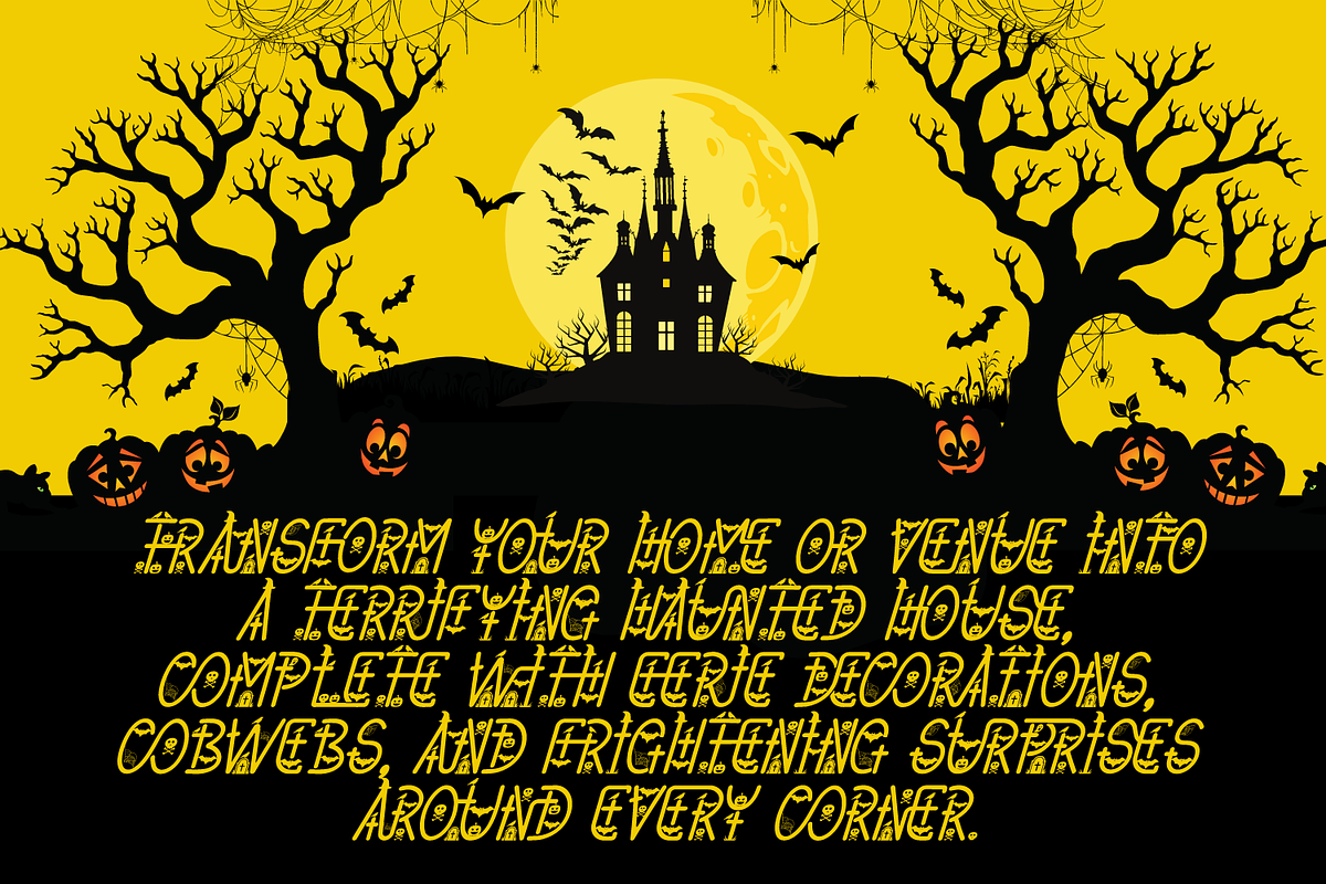 Halloween Decorative Font, a Sans Serif Font by 177Studio (Photo 6 of 8)