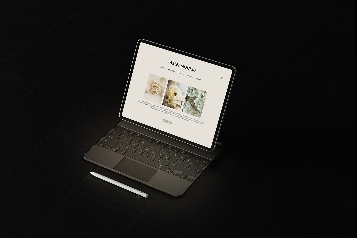 Tablet Mockup, an iPad Mockup by Graphicbars (Photo 3 of 9)