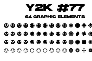 Y2K Digital Abstract Shapes