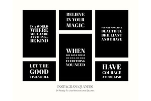 INSTAGRAM MOTIVATIONAL QUOTES