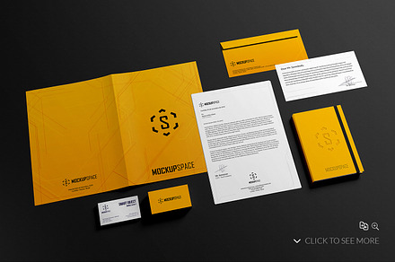 Elegant Stationery Brand Mock-Up