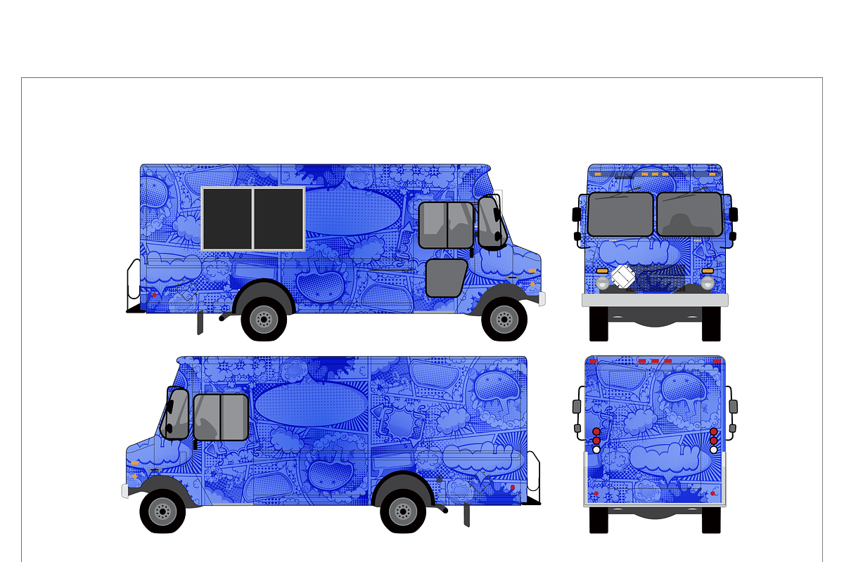 Vibrant Food Truck Mockup, an Object Illustration by CarWrap design (Photo 4 of 4)
