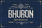 Bhuron, a Blackletter Font by twinstd (Thumbnail 1 of 13)