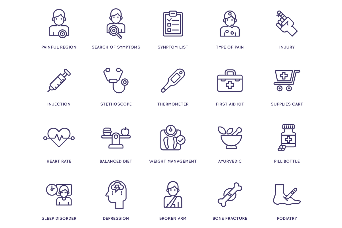 105 Medical and Healthcare Icons, an Icon by Flat Icons (Photo 2 of 8)