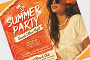 Summer Party Flyer Template, a Flyer Template by Tarommir (Thumbnail 3 of 3)