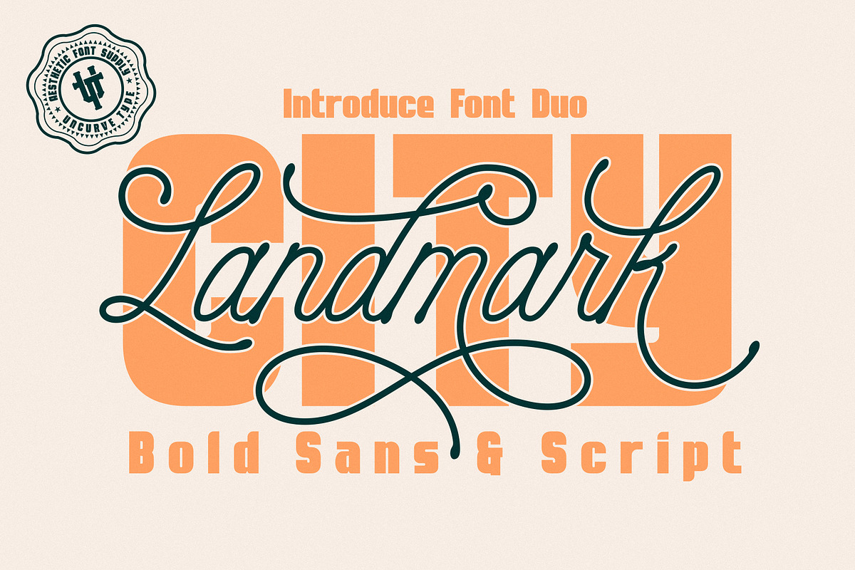 City Landmark, a Script Font by uncurve (Photo 1 of 9)