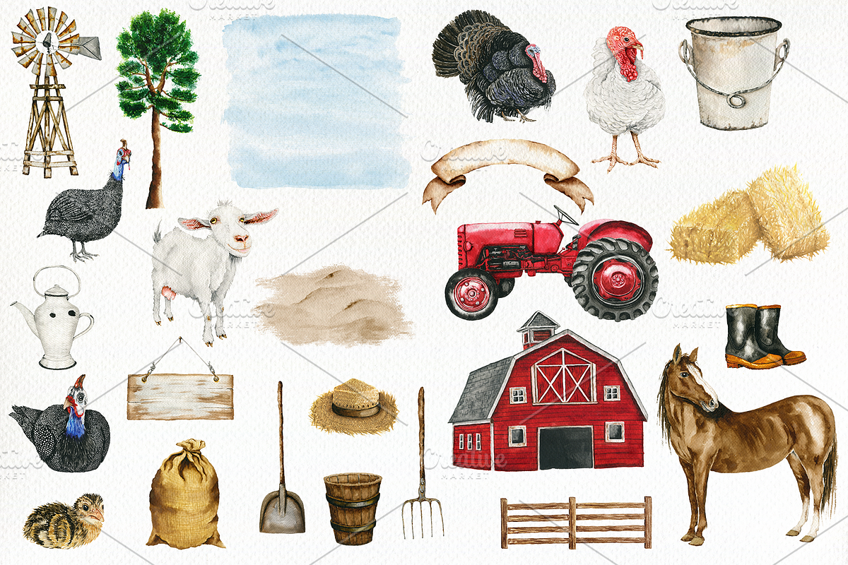 Fascinating Farm Illustrations, a Decorative Illustration by DioFlow (Photo 2 of 2)