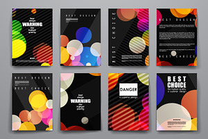 Set Of Abstract Brochures