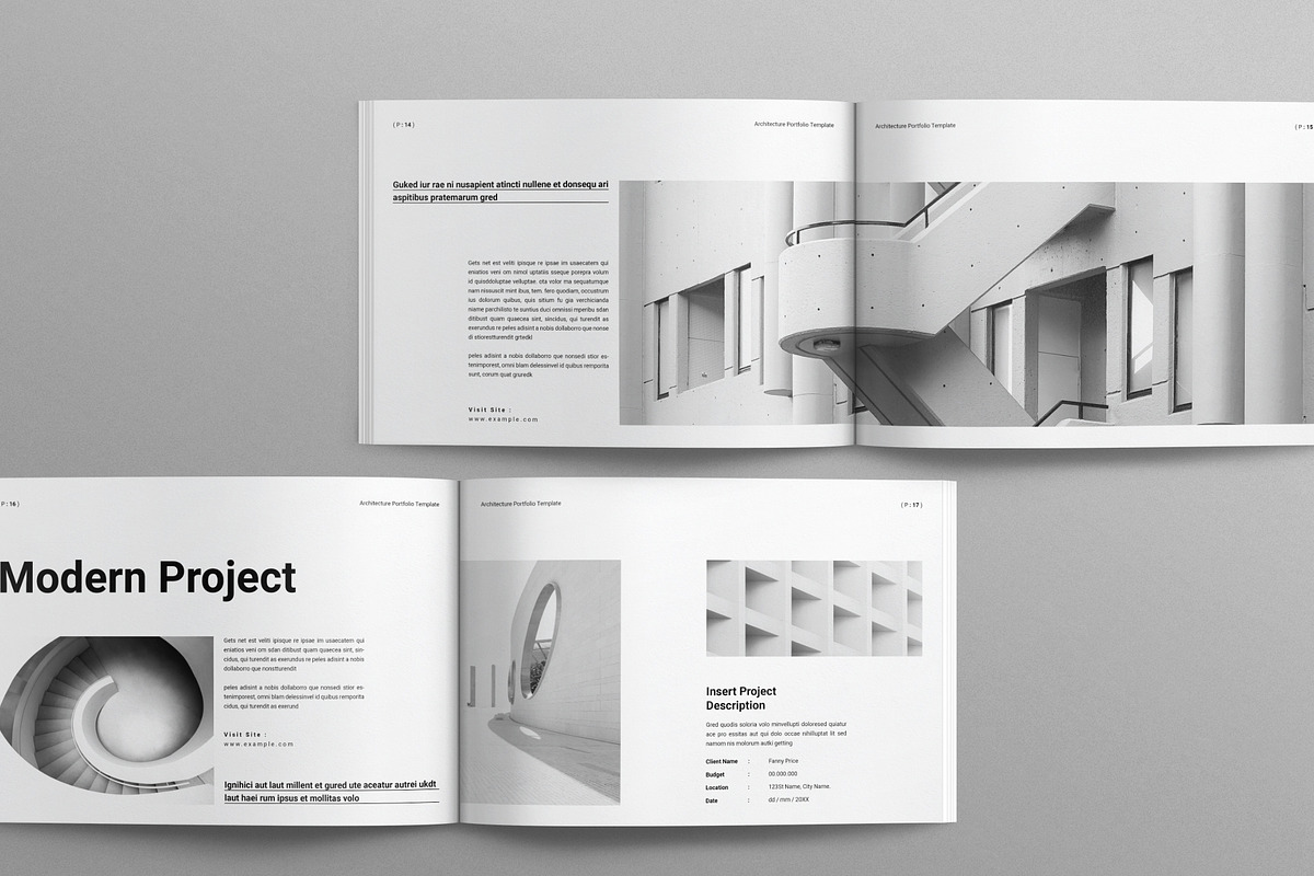 Architecture Portfolio Template, a Brochure Template by Work-Envance (Photo 6 of 10)