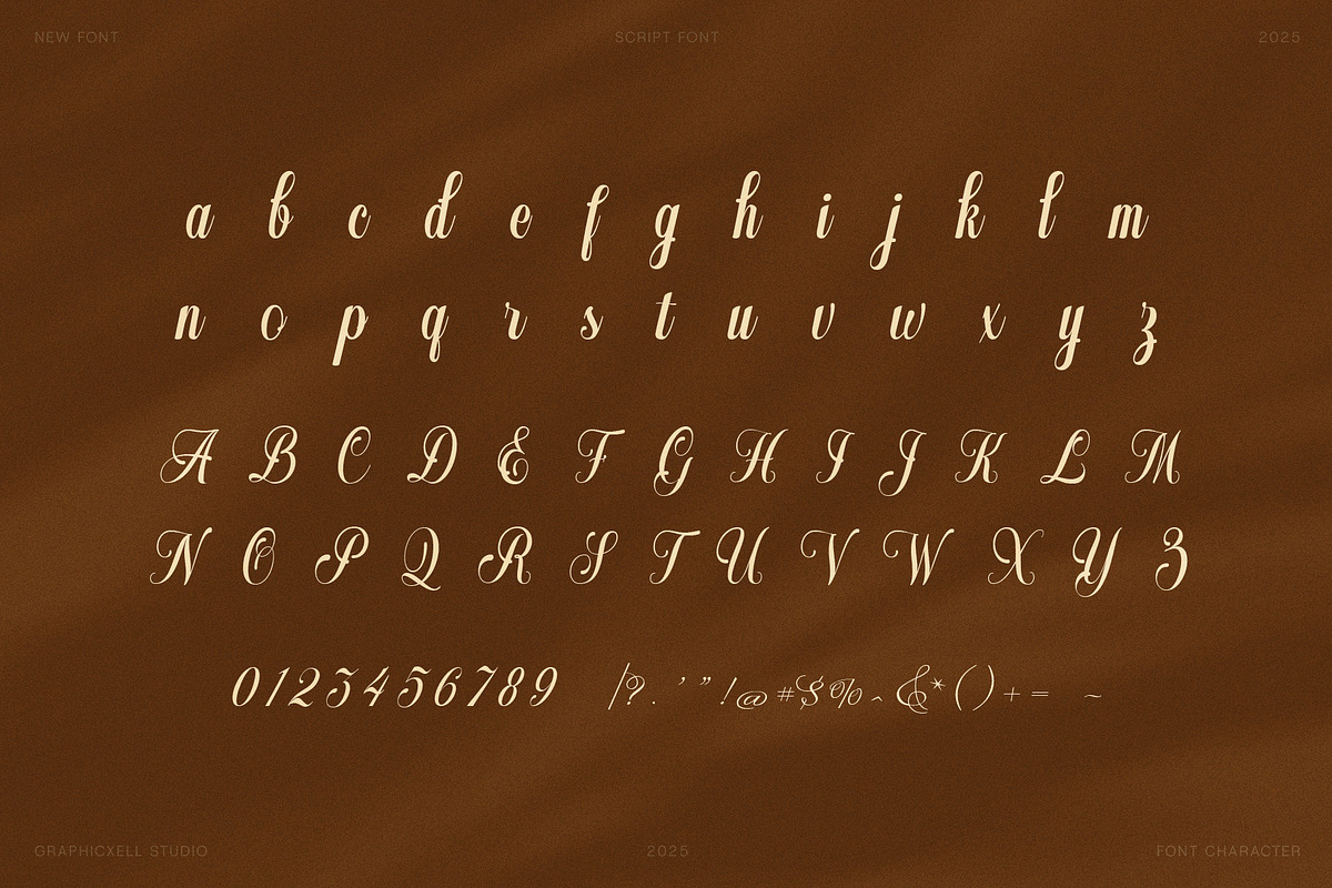 Nestin Elegant Script Font, a Script Font by Graphicxell (Photo 7 of 8)
