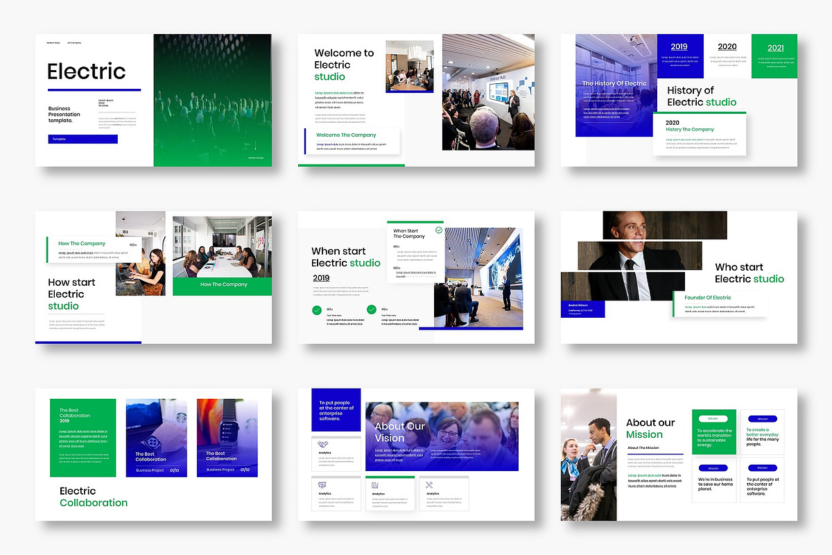 Electric – Business Keynote Template, a Presentation Template by Dens Creative Studio (Photo 2 of 6)