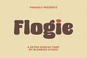 Flogie a Retro Display Font, a Sans Serif Font by Blankids Studio (Thumbnail 1 of 12)