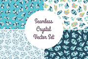 Seamless Crystal Backgrounds, a Pattern Graphic by Evgeniya Dzhumm (Thumbnail 1 of 2)