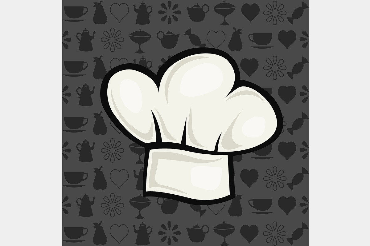 Chef hat, a Food Illustration by Vector Maker