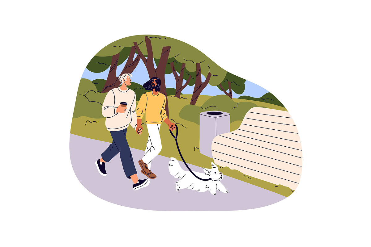 Love couples on romantic date set, a Person Illustration by PaperTrident (Photo 8 of 9)