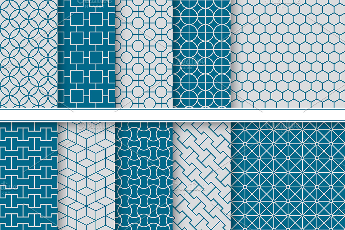 Set of Ornament Seamless Patterns, a Pattern Graphic by ExpressShop (Photo 2 of 6)