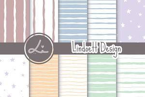 star and stripe seamless pattern
