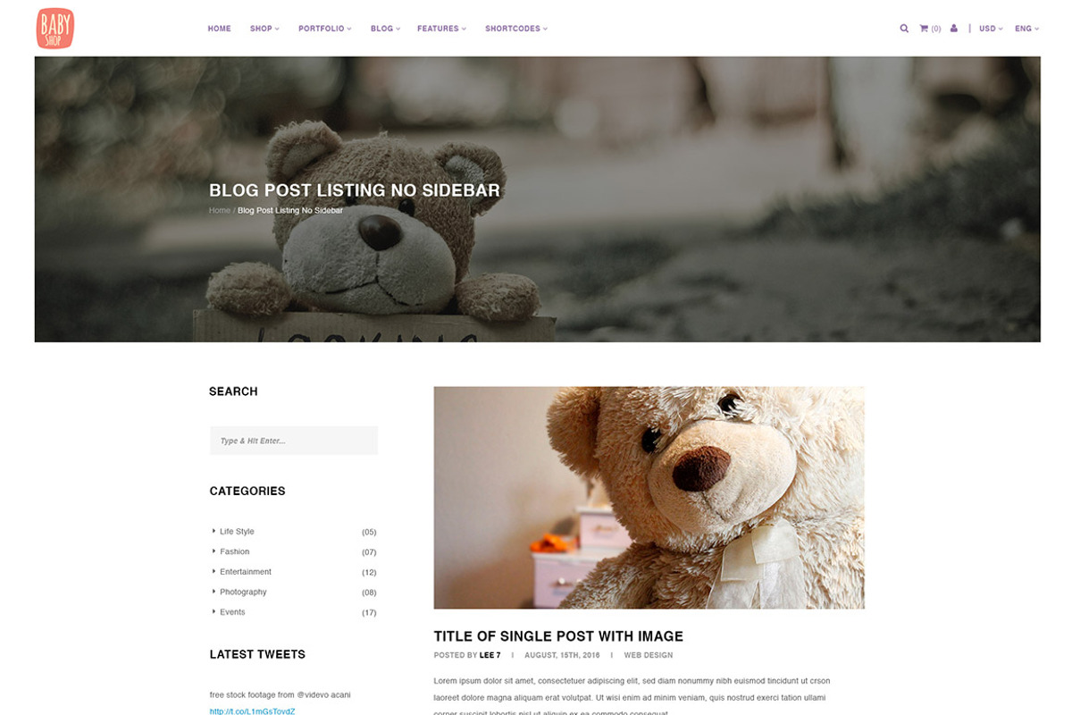 BabyShop - PSD Template for Baby, a Websites & App Template by Digipieces (Photo 9 of 15)