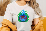 Neon Halloween Pumpkin Clipart Bundl, an Illustration by SVGArt (Thumbnail 5 of 8)
