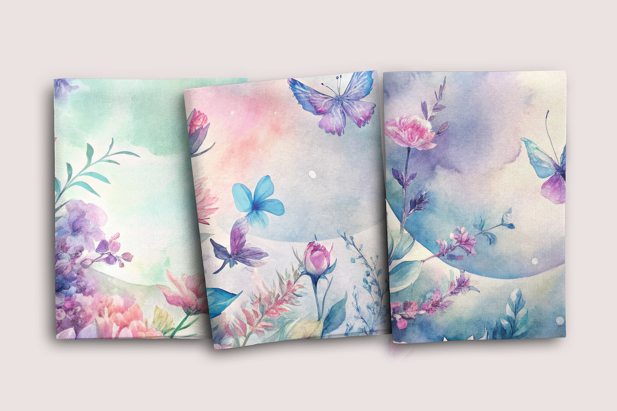 Floral Crescent Moon, a Background Graphic by Curve Design (Photo 3 of 7)