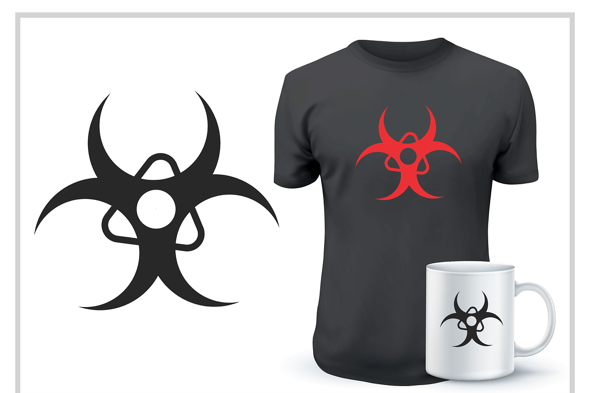 Bold Biohazard Logo Bundle, a Food Illustration by CarWrap design (Photo 3 of 3)